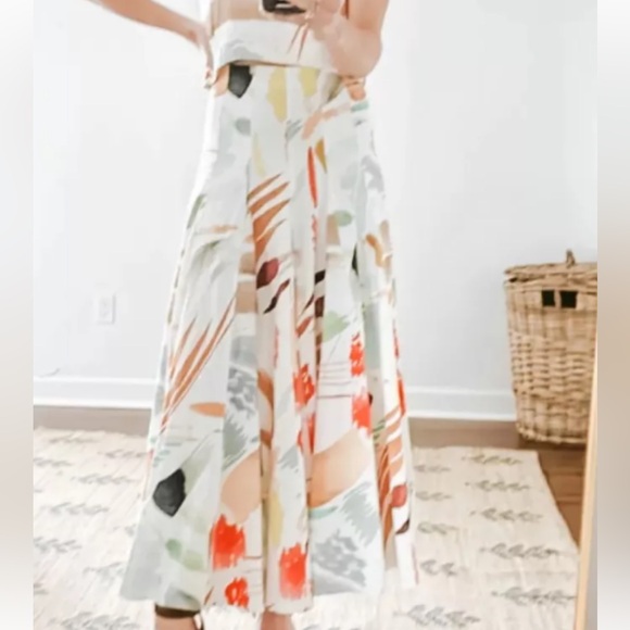 ANTONIO MELANI Multicolor Pleated Skirt - Picture 1 of 4